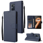 Custodia in pelle flip orizzontale multifunzionale con tre slot per schede, For Realme 9i, For Realme 8i, For Realme C21Y / C25Y