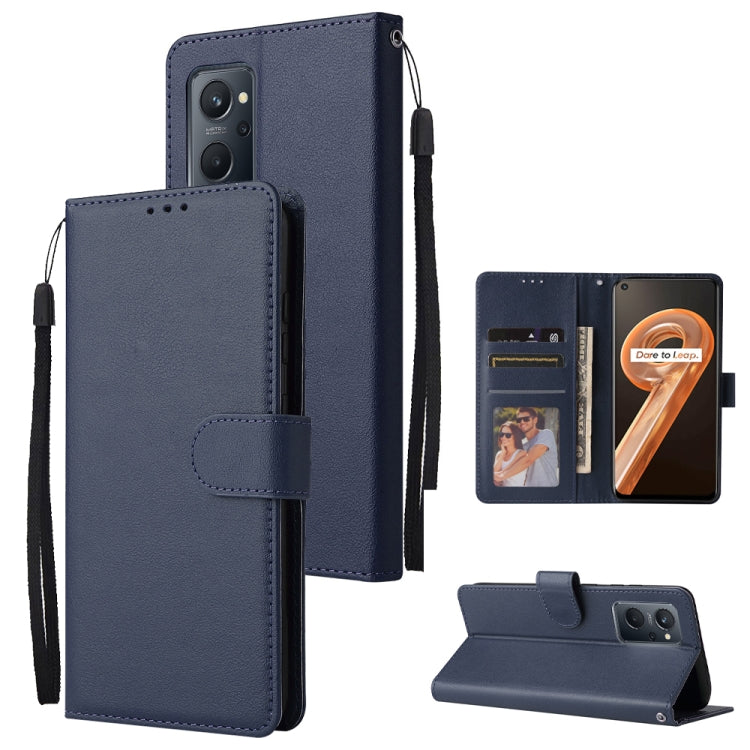 Custodia in pelle flip orizzontale multifunzionale con tre slot per schede, For Realme 9i, For Realme 8i, For Realme C21Y / C25Y