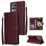 Custodia in pelle flip orizzontale multifunzionale con tre slot per schede, For Realme 9i, For Realme 8i, For Realme C21Y / C25Y