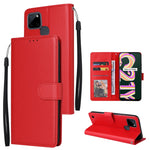 Custodia in pelle flip orizzontale multifunzionale con tre slot per schede, For Realme 9i, For Realme 8i, For Realme C21Y / C25Y