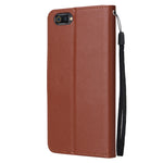 Custodia in pelle flip orizzontale multifunzionale con tre slot per schede, For Realme C2, For OPPO A15 / A15s / A35, For OPPO A5 / A3s / A12e / C1
