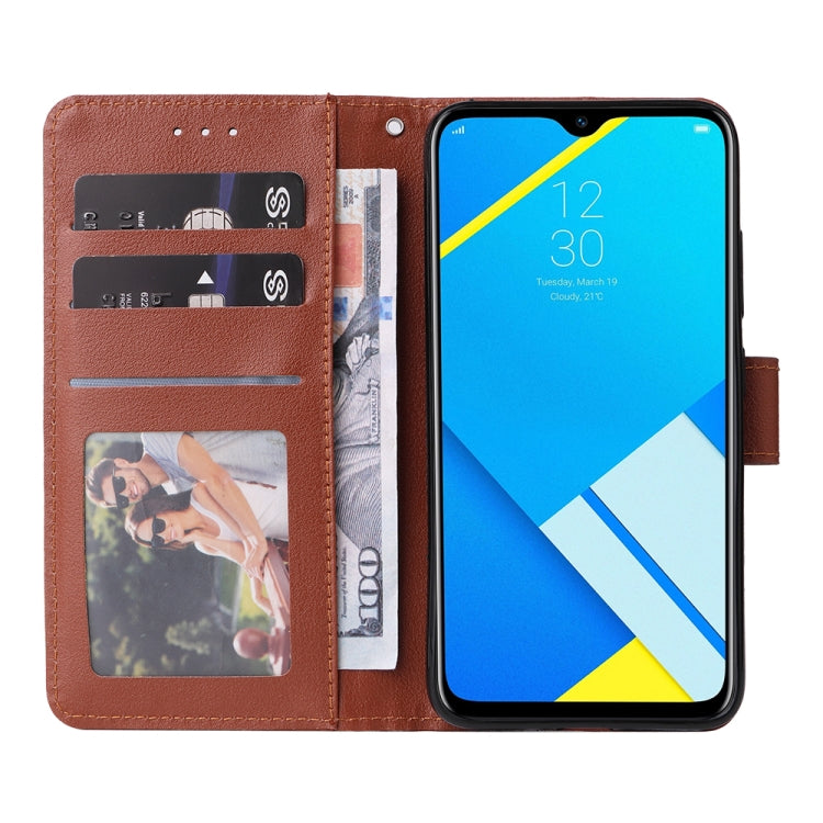 Custodia in pelle flip orizzontale multifunzionale con tre slot per schede, For Realme C2, For OPPO A15 / A15s / A35, For OPPO A5 / A3s / A12e / C1