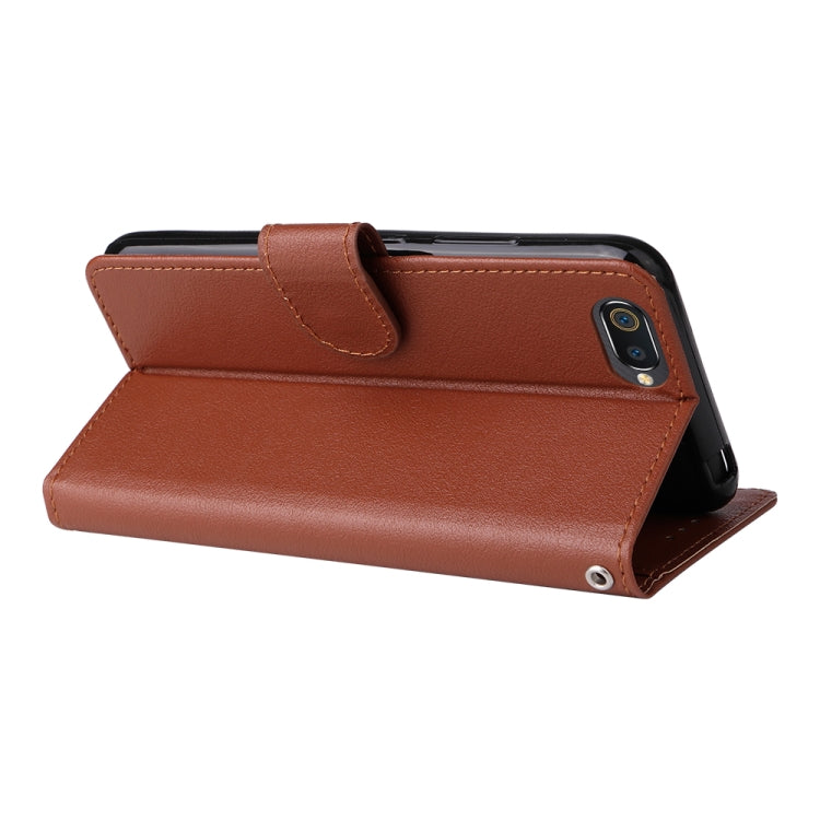 Custodia in pelle flip orizzontale multifunzionale con tre slot per schede, For Realme C2, For OPPO A15 / A15s / A35, For OPPO A5 / A3s / A12e / C1