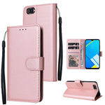 Custodia in pelle flip orizzontale multifunzionale con tre slot per schede, For Realme C2, For OPPO A15 / A15s / A35, For OPPO A5 / A3s / A12e / C1