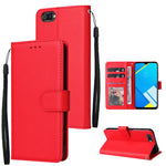 Custodia in pelle flip orizzontale multifunzionale con tre slot per schede, For Realme C2, For OPPO A15 / A15s / A35, For OPPO A5 / A3s / A12e / C1