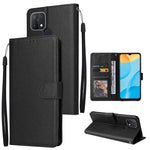 Custodia in pelle flip orizzontale multifunzionale con tre slot per schede, For Realme C2, For OPPO A15 / A15s / A35, For OPPO A5 / A3s / A12e / C1