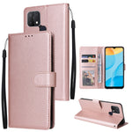 Custodia in pelle flip orizzontale multifunzionale con tre slot per schede, For Realme C2, For OPPO A15 / A15s / A35, For OPPO A5 / A3s / A12e / C1