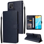Custodia in pelle flip orizzontale multifunzionale con tre slot per schede, For Realme C2, For OPPO A15 / A15s / A35, For OPPO A5 / A3s / A12e / C1