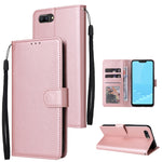 Custodia in pelle flip orizzontale multifunzionale con tre slot per schede, For Realme C2, For OPPO A15 / A15s / A35, For OPPO A5 / A3s / A12e / C1