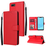 Custodia in pelle flip orizzontale multifunzionale con tre slot per schede, For Realme C2, For OPPO A15 / A15s / A35, For OPPO A5 / A3s / A12e / C1