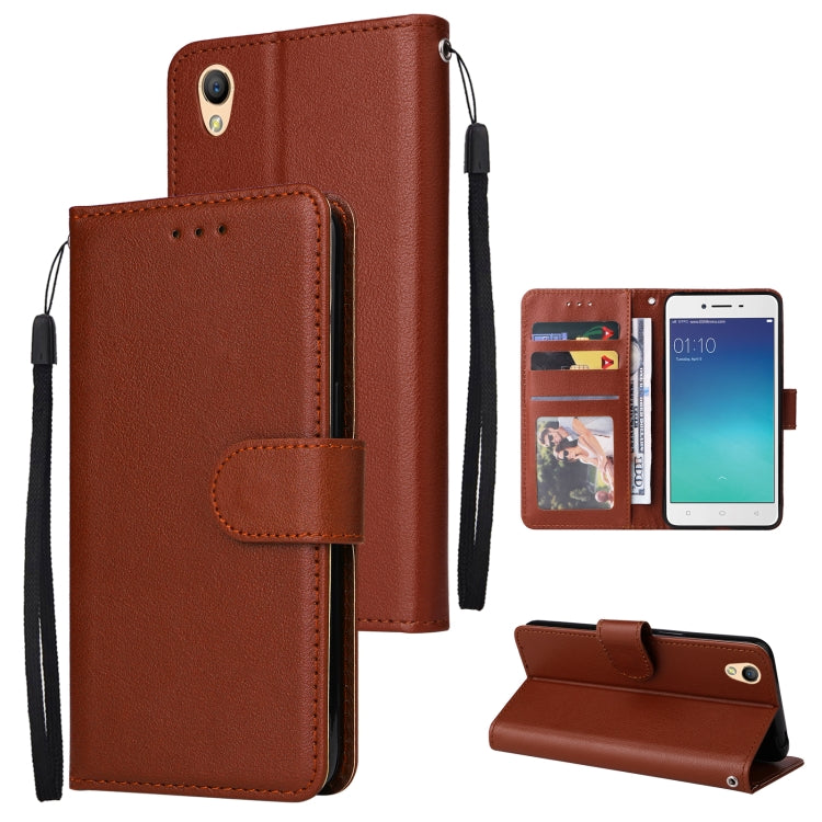 Custodia in pelle flip orizzontale multifunzionale con tre slot per schede, For OPPO A37, For vivo Y31, For vivo Y91C / Y1s