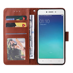 Custodia in pelle flip orizzontale multifunzionale con tre slot per schede, For OPPO A37, For vivo Y31, For vivo Y91C / Y1s