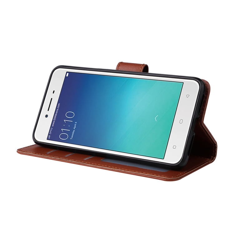 Custodia in pelle flip orizzontale multifunzionale con tre slot per schede, For OPPO A37, For vivo Y31, For vivo Y91C / Y1s