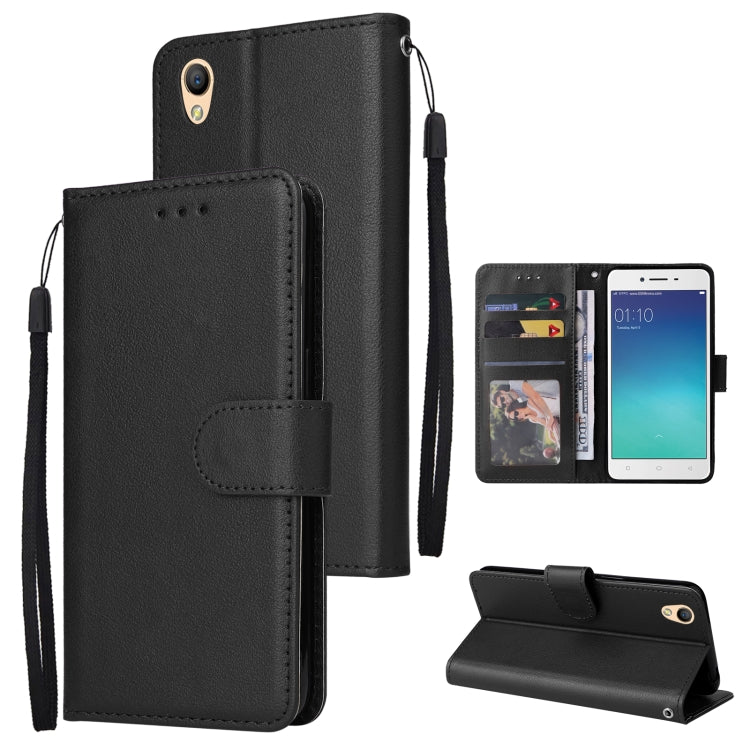 Custodia in pelle flip orizzontale multifunzionale con tre slot per schede, For OPPO A37, For vivo Y31, For vivo Y91C / Y1s