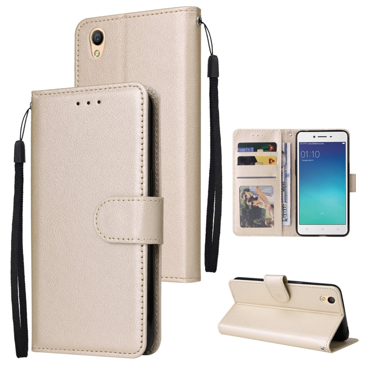 Custodia in pelle flip orizzontale multifunzionale con tre slot per schede, For OPPO A37, For vivo Y31, For vivo Y91C / Y1s