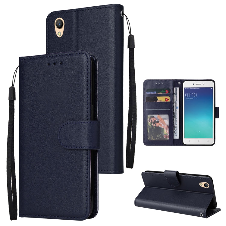 Custodia in pelle flip orizzontale multifunzionale con tre slot per schede, For OPPO A37, For vivo Y31, For vivo Y91C / Y1s