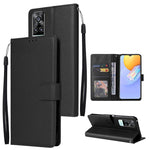 Custodia in pelle flip orizzontale multifunzionale con tre slot per schede, For OPPO A37, For vivo Y31, For vivo Y91C / Y1s