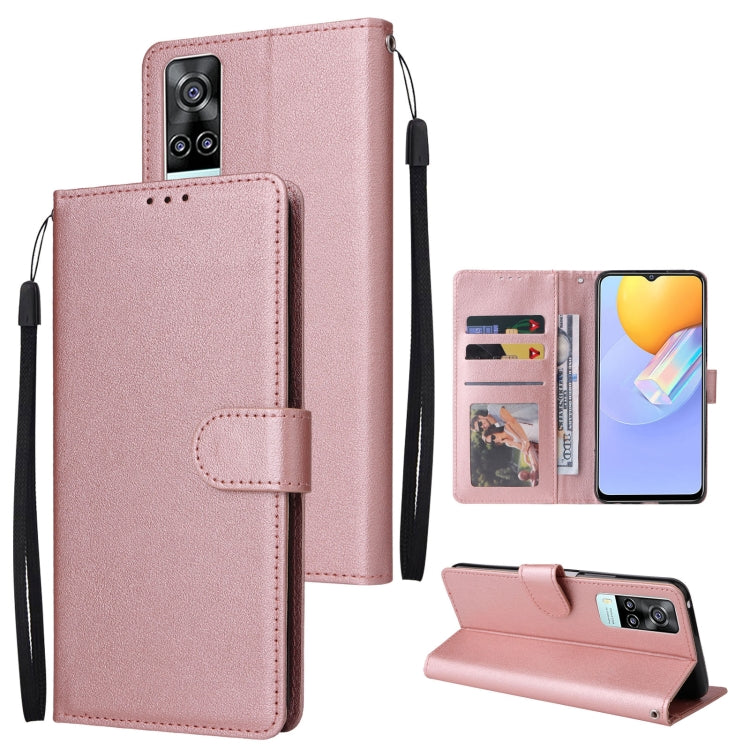 Custodia in pelle flip orizzontale multifunzionale con tre slot per schede, For OPPO A37, For vivo Y31, For vivo Y91C / Y1s