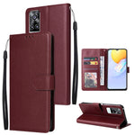 Custodia in pelle flip orizzontale multifunzionale con tre slot per schede, For OPPO A37, For vivo Y31, For vivo Y91C / Y1s