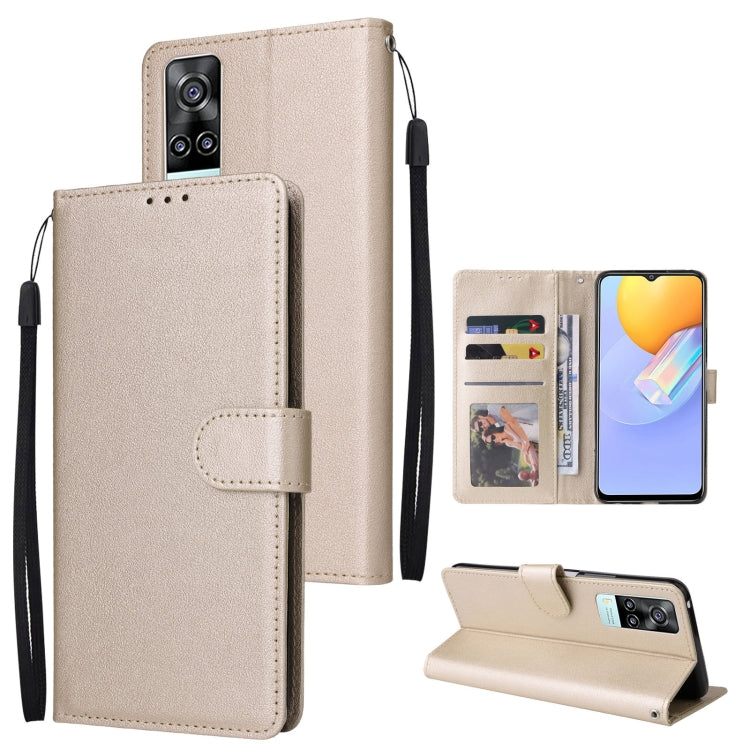 Custodia in pelle flip orizzontale multifunzionale con tre slot per schede, For OPPO A37, For vivo Y31, For vivo Y91C / Y1s