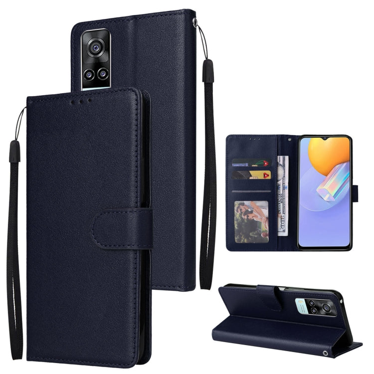 Custodia in pelle flip orizzontale multifunzionale con tre slot per schede, For OPPO A37, For vivo Y31, For vivo Y91C / Y1s