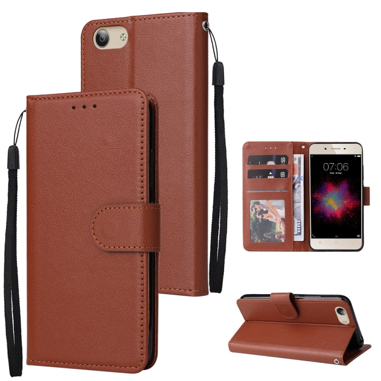 Custodia in pelle flip orizzontale multifunzionale con tre slot per schede, For vivo Y53, For Xiaomi Redmi 10C