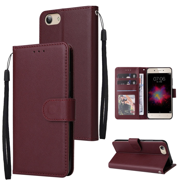 Custodia in pelle flip orizzontale multifunzionale con tre slot per schede, For vivo Y53, For Xiaomi Redmi 10C