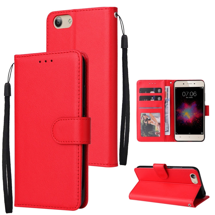 Custodia in pelle flip orizzontale multifunzionale con tre slot per schede, For vivo Y53, For Xiaomi Redmi 10C