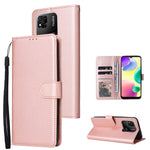 Custodia in pelle flip orizzontale multifunzionale con tre slot per schede, For vivo Y53, For Xiaomi Redmi 10C