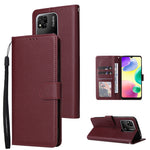 Custodia in pelle flip orizzontale multifunzionale con tre slot per schede, For vivo Y53, For Xiaomi Redmi 10C