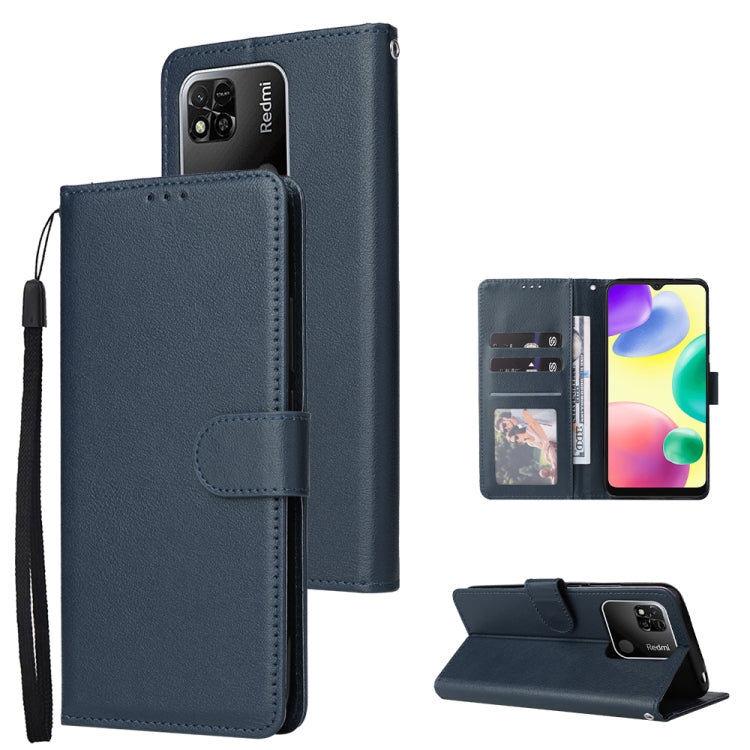 Custodia in pelle flip orizzontale multifunzionale con tre slot per schede, For vivo Y53, For Xiaomi Redmi 10C