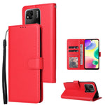 Custodia in pelle flip orizzontale multifunzionale con tre slot per schede, For vivo Y53, For Xiaomi Redmi 10C