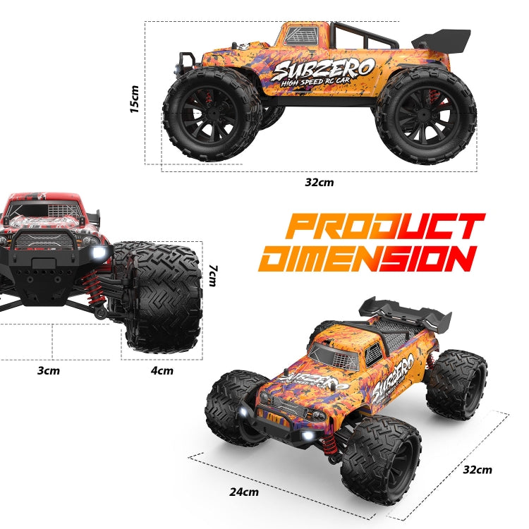 9500E 1:16 Auto ad alta velocità con telecomando a 4 ruote motrici, 9500E(Red), 9500E(Orange)