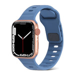 Cinturino sportivo in silicone, For Apple Watch Ultra 49mm / Series 8&7 45mm / SE 2&6&SE&5&4 44mm / 3&2&1 42mm, For Apple Watch Series 8&7 41mm / SE 2&6&SE&5&4 40mm / 3&2&1 38mm