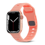 Cinturino sportivo in silicone, For Apple Watch Ultra 49mm / Series 8&7 45mm / SE 2&6&SE&5&4 44mm / 3&2&1 42mm, For Apple Watch Series 8&7 41mm / SE 2&6&SE&5&4 40mm / 3&2&1 38mm