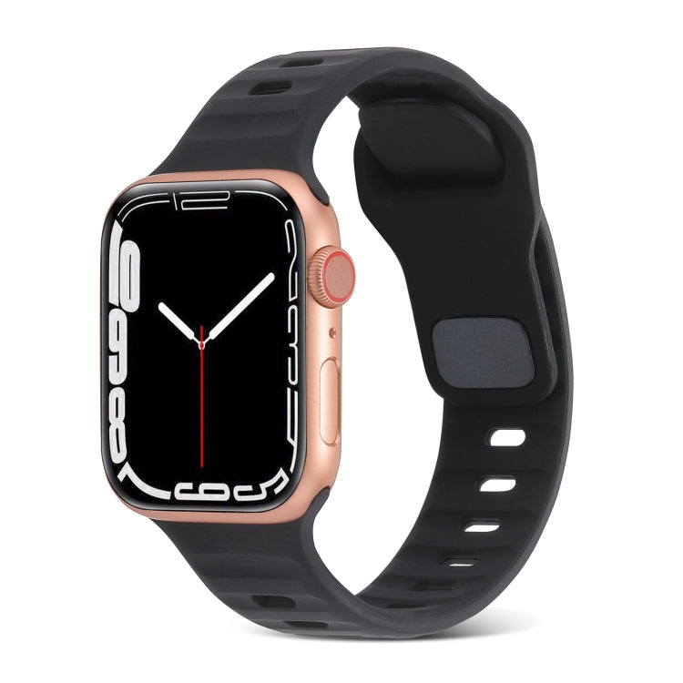 Cinturino sportivo in silicone, For Apple Watch Ultra 49mm / Series 8&7 45mm / SE 2&6&SE&5&4 44mm / 3&2&1 42mm, For Apple Watch Series 8&7 41mm / SE 2&6&SE&5&4 40mm / 3&2&1 38mm