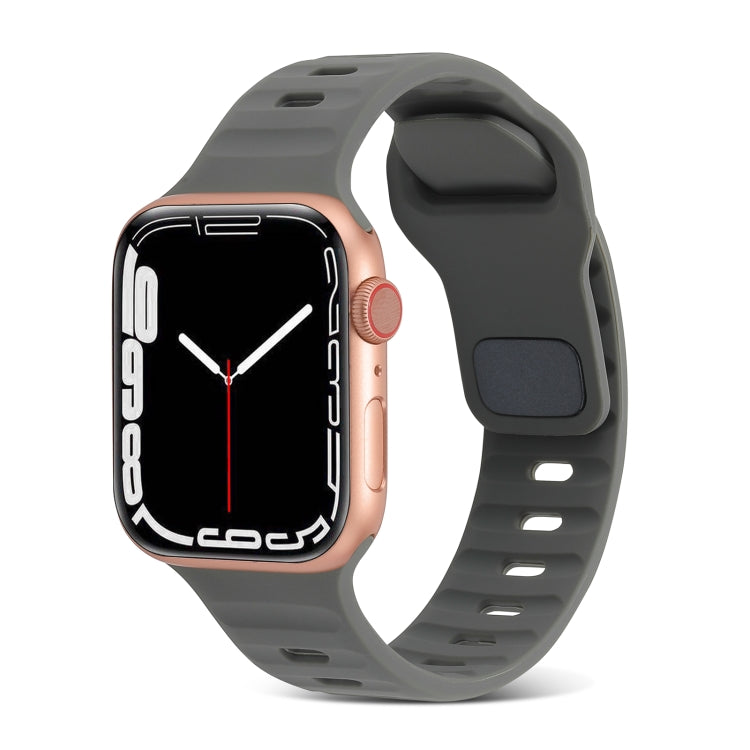 Cinturino sportivo in silicone, For Apple Watch Ultra 49mm / Series 8&7 45mm / SE 2&6&SE&5&4 44mm / 3&2&1 42mm, For Apple Watch Series 8&7 41mm / SE 2&6&SE&5&4 40mm / 3&2&1 38mm