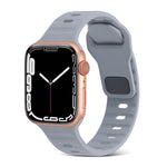 Cinturino sportivo in silicone, For Apple Watch Ultra 49mm / Series 8&7 45mm / SE 2&6&SE&5&4 44mm / 3&2&1 42mm, For Apple Watch Series 8&7 41mm / SE 2&6&SE&5&4 40mm / 3&2&1 38mm