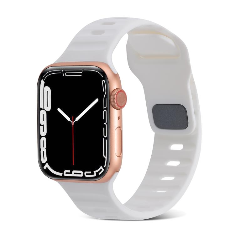Cinturino sportivo in silicone, For Apple Watch Ultra 49mm / Series 8&7 45mm / SE 2&6&SE&5&4 44mm / 3&2&1 42mm, For Apple Watch Series 8&7 41mm / SE 2&6&SE&5&4 40mm / 3&2&1 38mm