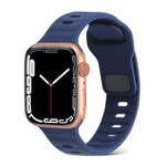 Cinturino sportivo in silicone, For Apple Watch Ultra 49mm / Series 8&7 45mm / SE 2&6&SE&5&4 44mm / 3&2&1 42mm, For Apple Watch Series 8&7 41mm / SE 2&6&SE&5&4 40mm / 3&2&1 38mm