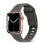 Cinturino sportivo in silicone, For Apple Watch Ultra 49mm / Series 8&7 45mm / SE 2&6&SE&5&4 44mm / 3&2&1 42mm, For Apple Watch Series 8&7 41mm / SE 2&6&SE&5&4 40mm / 3&2&1 38mm