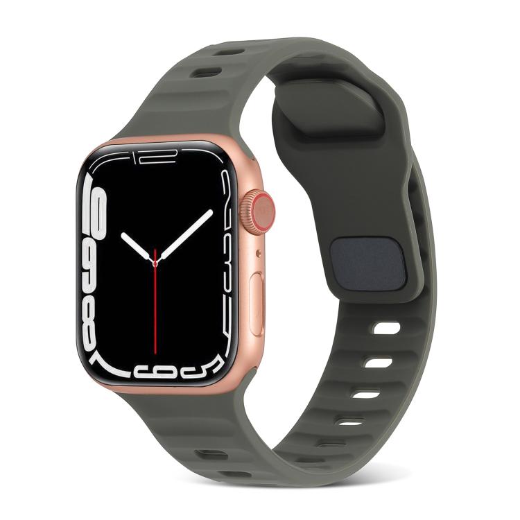 Cinturino sportivo in silicone, For Apple Watch Ultra 49mm / Series 8&7 45mm / SE 2&6&SE&5&4 44mm / 3&2&1 42mm, For Apple Watch Series 8&7 41mm / SE 2&6&SE&5&4 40mm / 3&2&1 38mm
