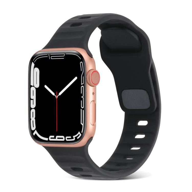 Cinturino sportivo in silicone, For Apple Watch Ultra 49mm / Series 8&7 45mm / SE 2&6&SE&5&4 44mm / 3&2&1 42mm, For Apple Watch Series 8&7 41mm / SE 2&6&SE&5&4 40mm / 3&2&1 38mm