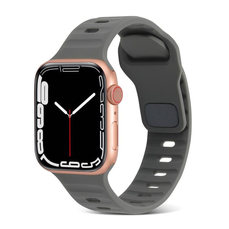 Cinturino sportivo in silicone, For Apple Watch Ultra 49mm / Series 8&7 45mm / SE 2&6&SE&5&4 44mm / 3&2&1 42mm, For Apple Watch Series 8&7 41mm / SE 2&6&SE&5&4 40mm / 3&2&1 38mm