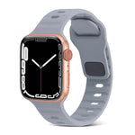 Cinturino sportivo in silicone, For Apple Watch Ultra 49mm / Series 8&7 45mm / SE 2&6&SE&5&4 44mm / 3&2&1 42mm, For Apple Watch Series 8&7 41mm / SE 2&6&SE&5&4 40mm / 3&2&1 38mm