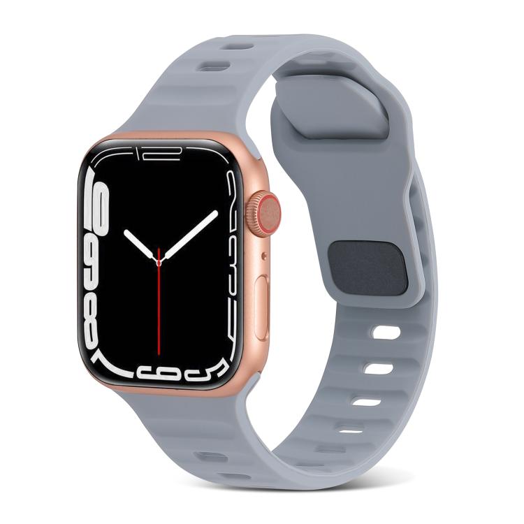Cinturino sportivo in silicone, For Apple Watch Ultra 49mm / Series 8&7 45mm / SE 2&6&SE&5&4 44mm / 3&2&1 42mm, For Apple Watch Series 8&7 41mm / SE 2&6&SE&5&4 40mm / 3&2&1 38mm