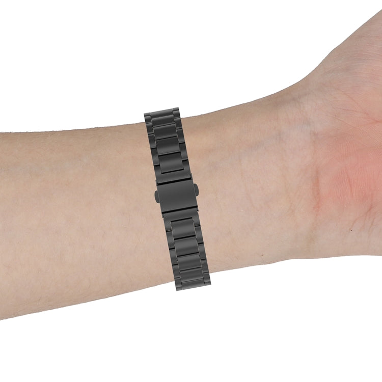 Per Huawei Honor Band 4 (CRS-B19) / Honor Band 5 (CRS-B19S) Cinturino da polso in acciaio con tre perline, For Honor Band 4