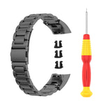 Per Huawei Honor Band 4 (CRS-B19) / Honor Band 5 (CRS-B19S) Cinturino da polso in acciaio con tre perline, For Honor Band 4