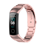 Per Huawei Honor Band 4 (CRS-B19) / Honor Band 5 (CRS-B19S) Cinturino da polso in acciaio con tre perline, For Honor Band 4