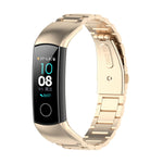 Per Huawei Honor Band 4 (CRS-B19) / Honor Band 5 (CRS-B19S) Cinturino da polso in acciaio con tre perline, For Honor Band 4